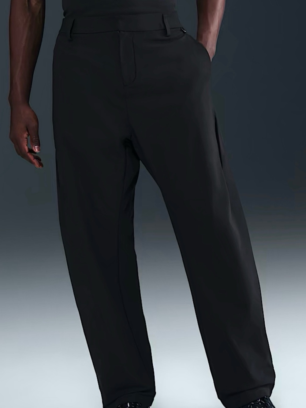 Men's Black Relaxed Trousers